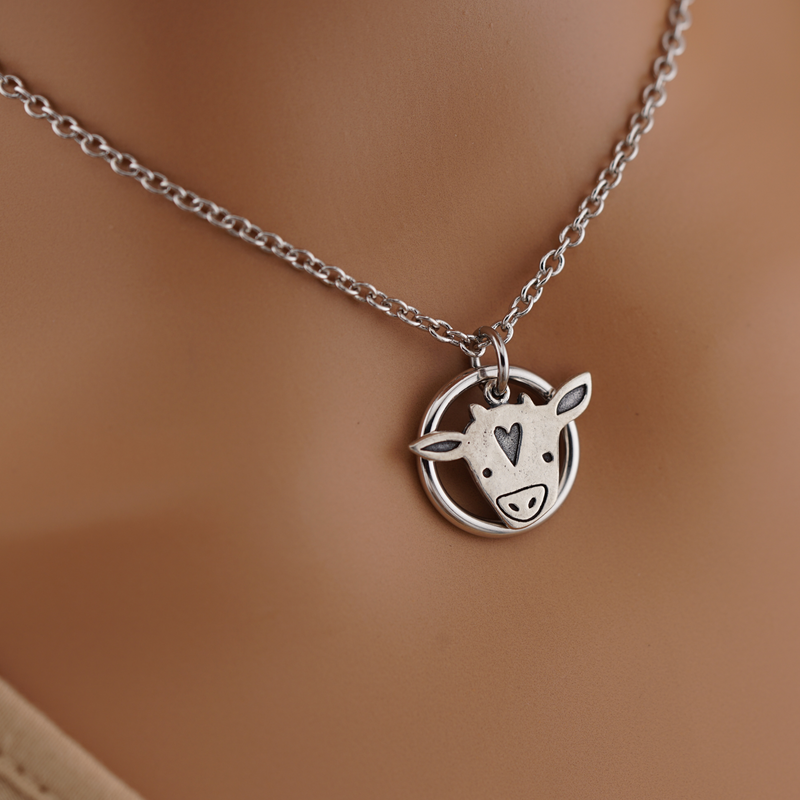 Sterling Silver Cow