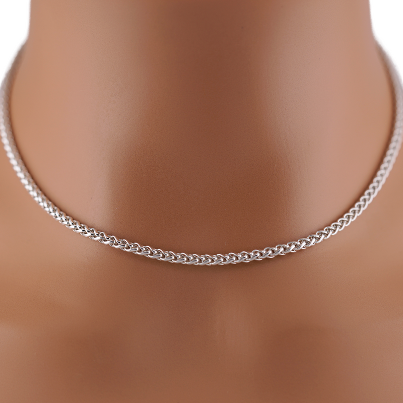 Sterling Silver 3mm Wheat Chain