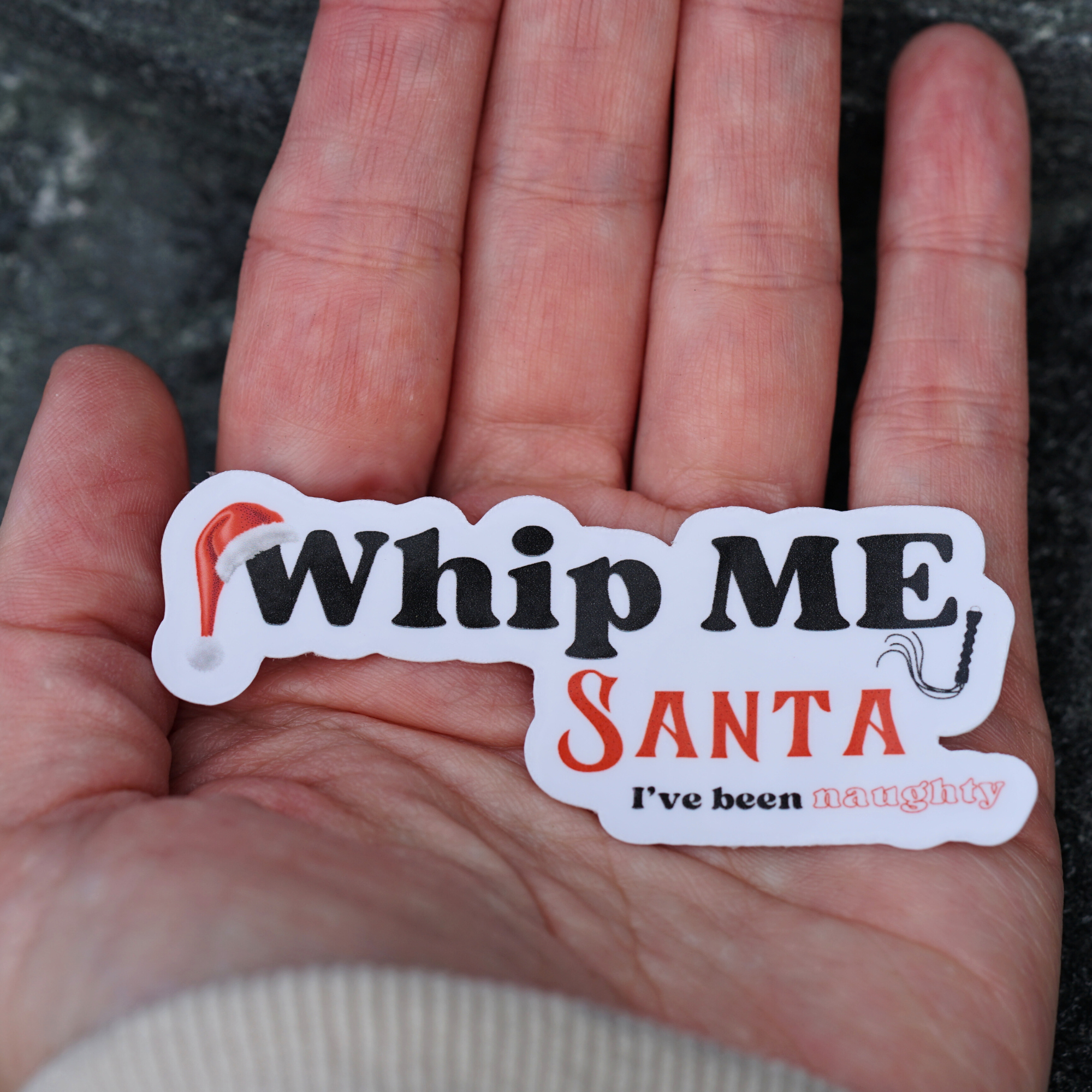 Whip me Santa Sticker – Captive Collars