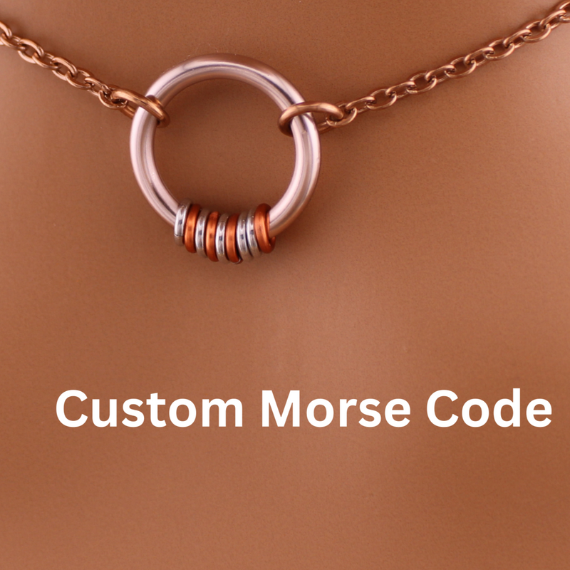 Rose Gold Morse Code