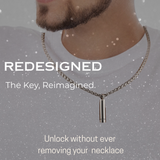 Captive Collars®️ Hidden Key Necklace - Never Take It Off to Unlock