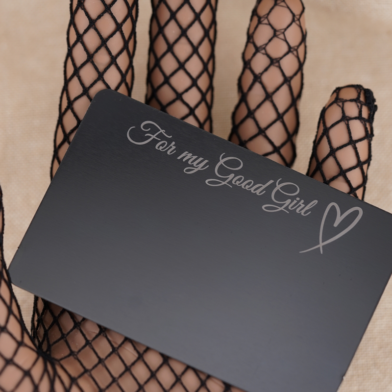 BDSM Couples Owner Cards - Personalized Engraved Owned Wallet Card