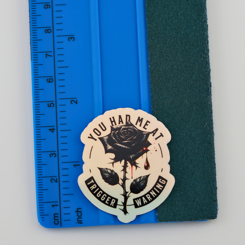 You Had Me at Trigger Warning Sticker | Bookish Kinky Vinyl Decal