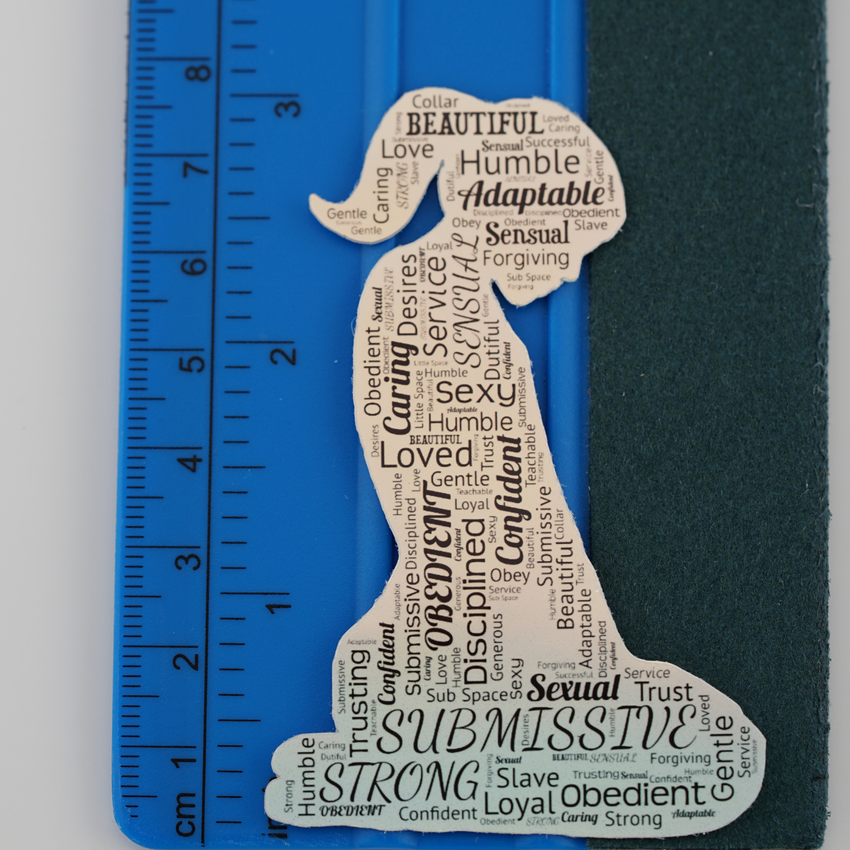Submissive Word Art Sticker
