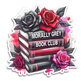 Morally Grey Book Club Waterproof Vinyl Sticker