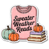 Sweater Weather Reads Holographic Waterproof Vinyl Sticker
