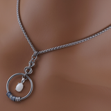 Pearl Morse Code Day Collar