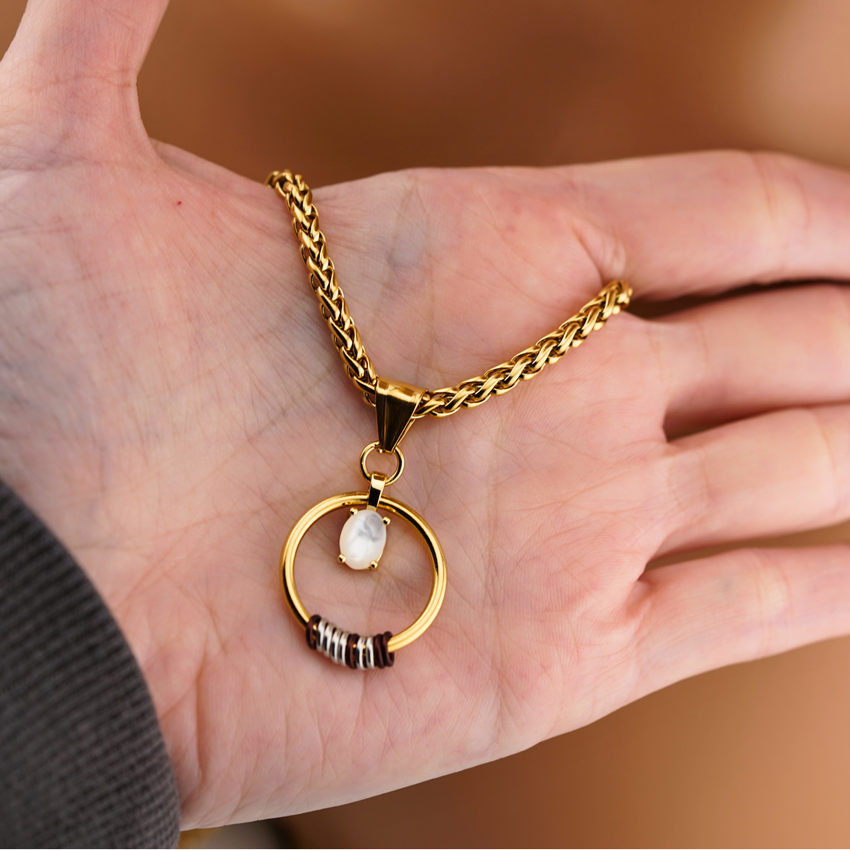 Morse Code Pearl Day Collar | Hidden Message Necklace