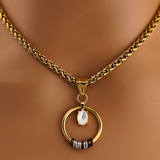 Morse Code Pearl Day Collar | Hidden Message Necklace