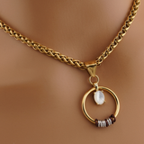 Morse Code Pearl Day Collar | Hidden Message Necklace