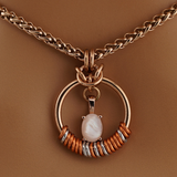 Rose Quartz Morse Code Day Collar | Rose Gold BDSM Collar