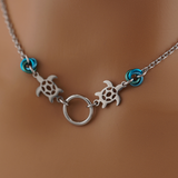 Sea turtle BDSM O w/ Custom Lovers O Knots