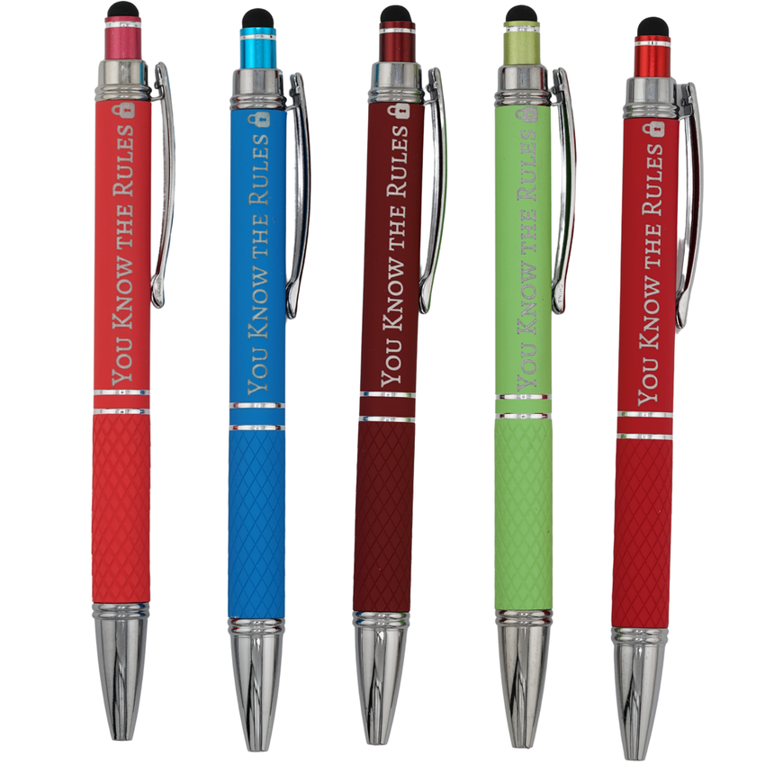 You Know the Rules – Engraved Discipline Pen