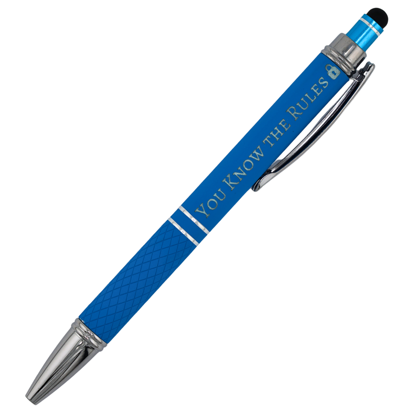 You Know the Rules – Engraved Discipline Pen