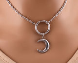 BDSM O Ring and Moon Day Collar