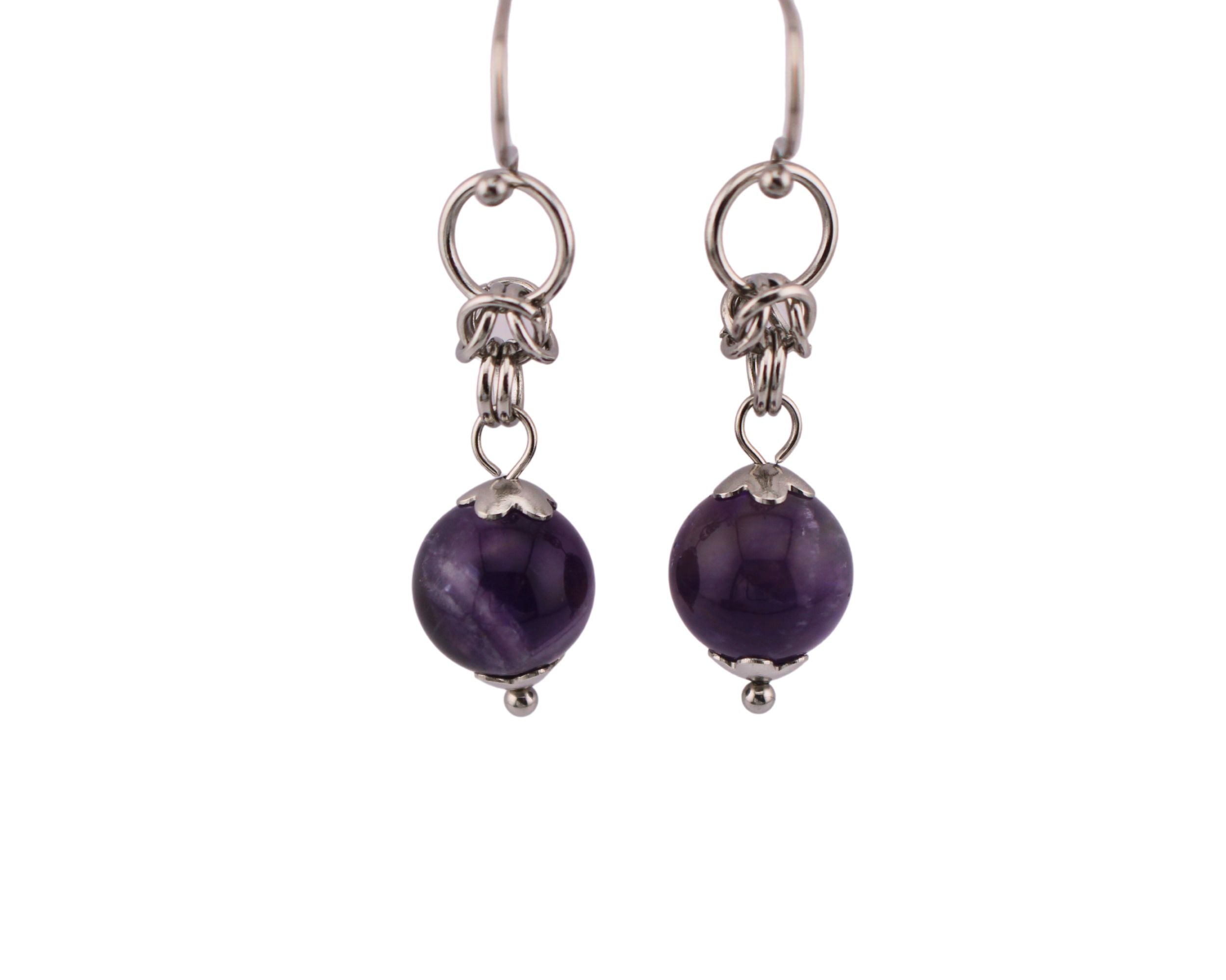Amethyst Earrings – Captive Collars