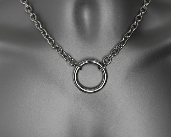 BDSM O Ring Sub Collar - Eternity Necklace