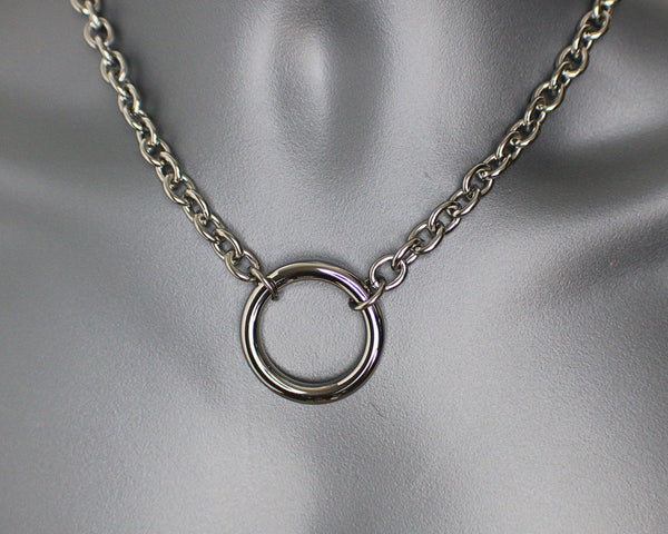 BDSM O Ring Sub Collar - Eternity Necklace