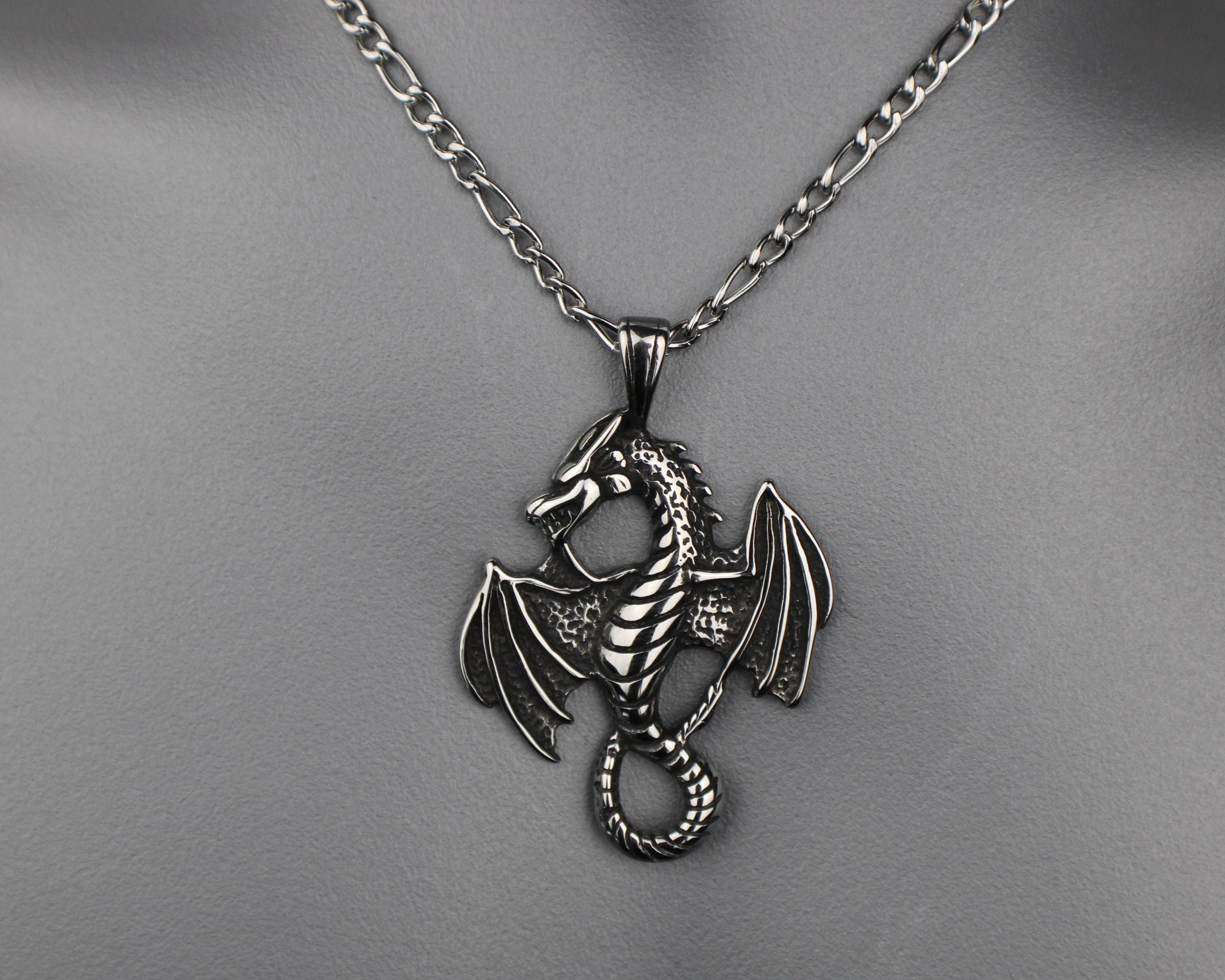 Dragon Necklace Fantasy Dragon Collar – Captive Collars