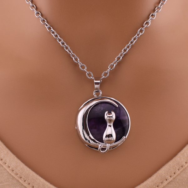 Amethyst Kitten Moon