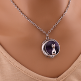 Amethyst Kitten Moon