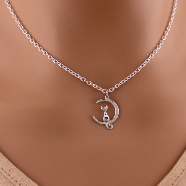 Kitten Moon Sterling Silver