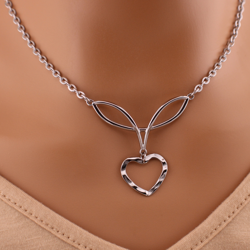 Melting Heart Celtic Infinity Day Collar Necklace