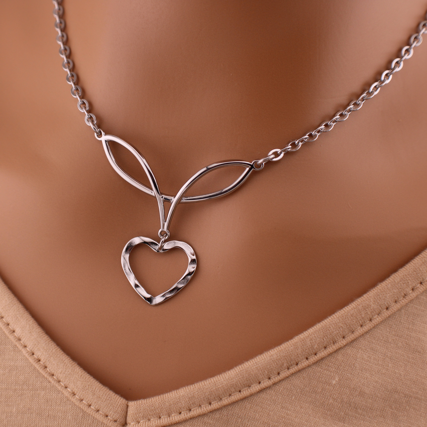 Melting Heart Celtic Infinity Day Collar Necklace