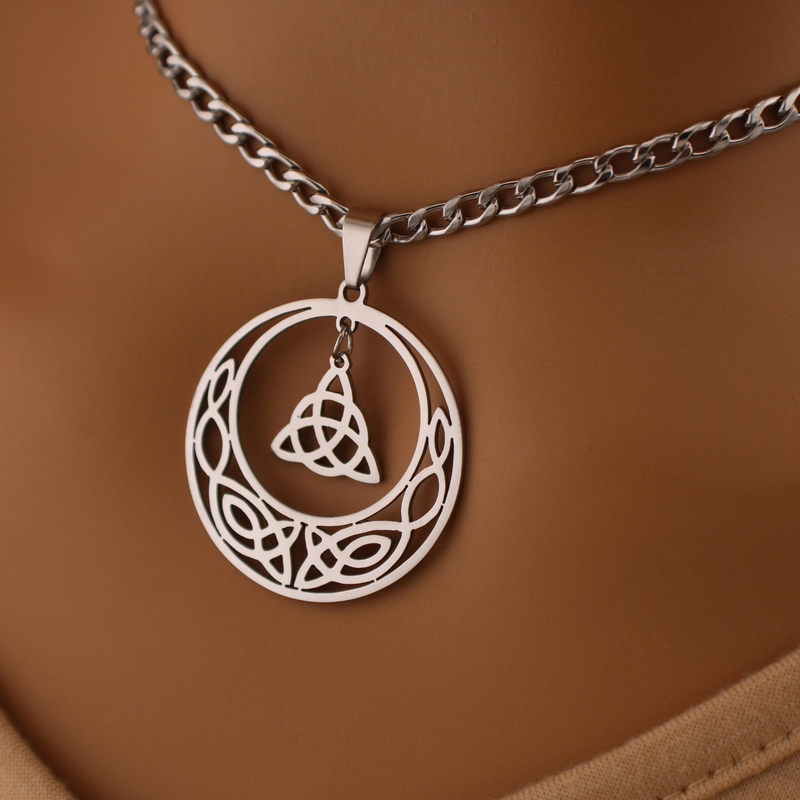 Discreet O Ring Submissive Collar Celtic Necklace