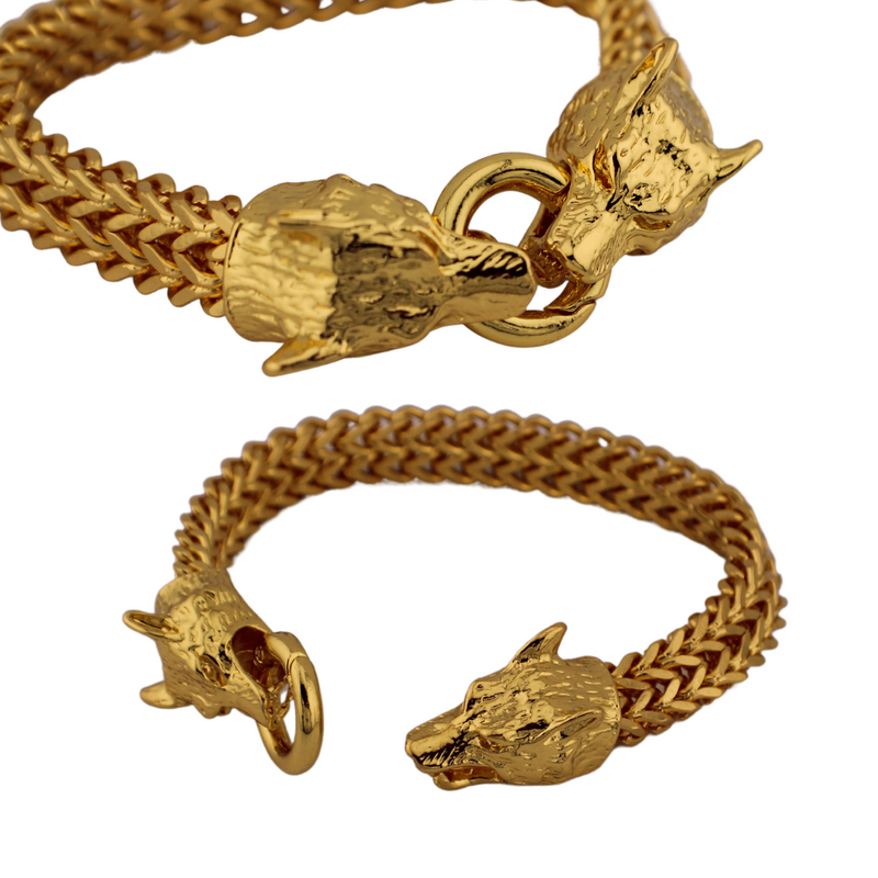 Gold Wolf Bracelet