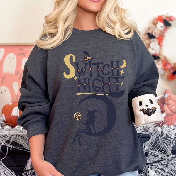 Kinky Witch Halloween Sweater BDSM Switch Triskelion Sweatshirt