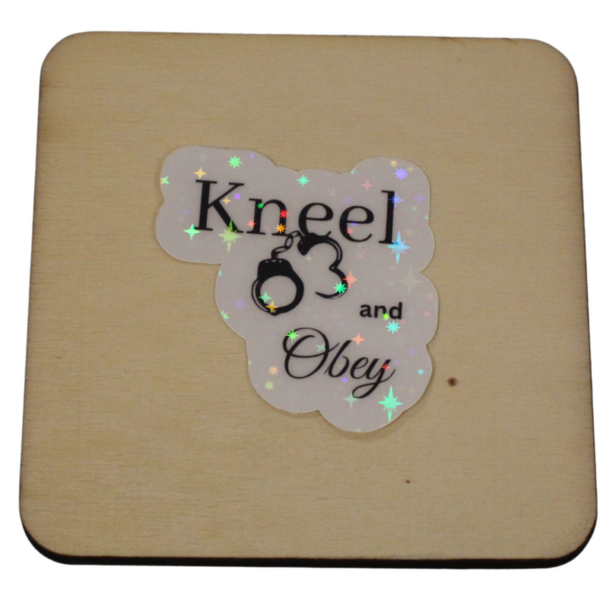 Kneel and Obey Sticker