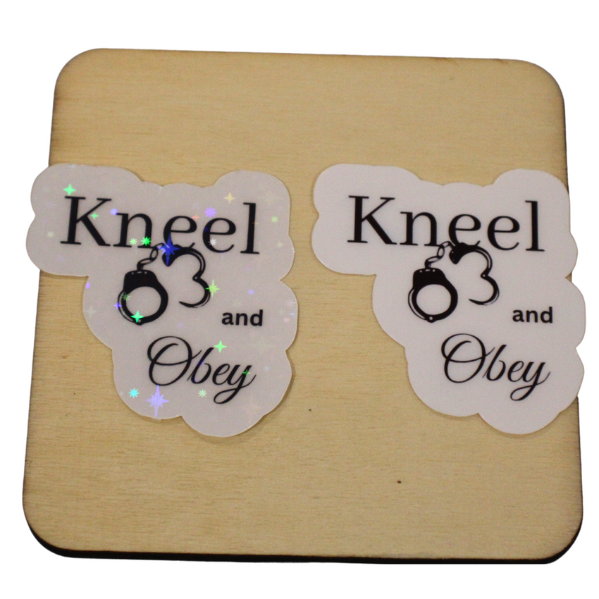 Kneel and Obey Sticker