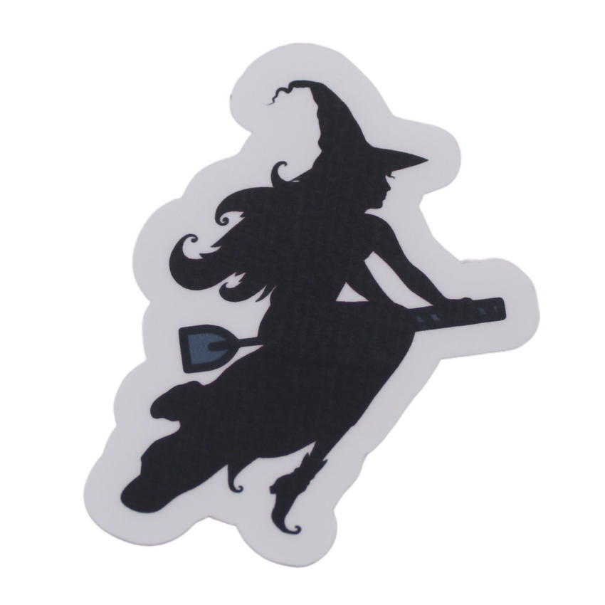 Witch on Riding Crop Sticker
