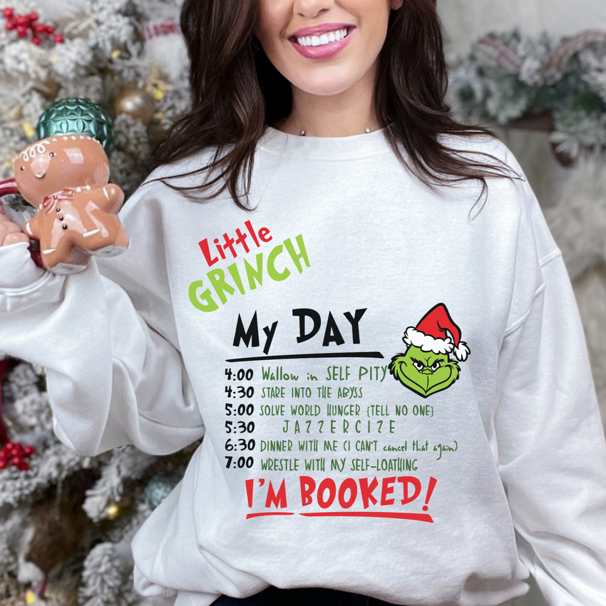 Little Grinch Sweatshirt BDSM DDlg Kinky Christmas Sweater