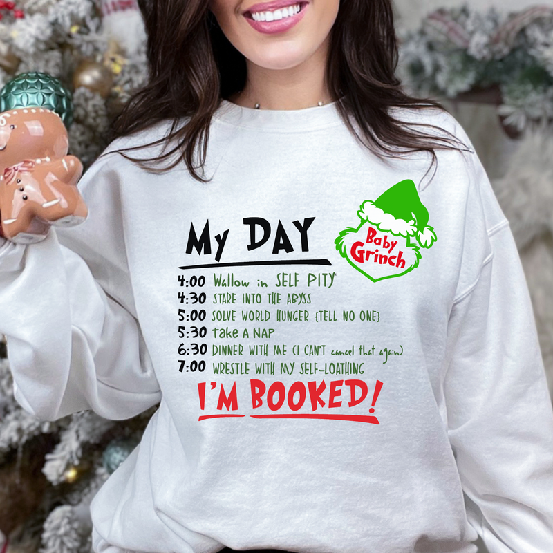 Baby Grinch Sweatshirt BDSM DDlg Kinky Christmas Sweater