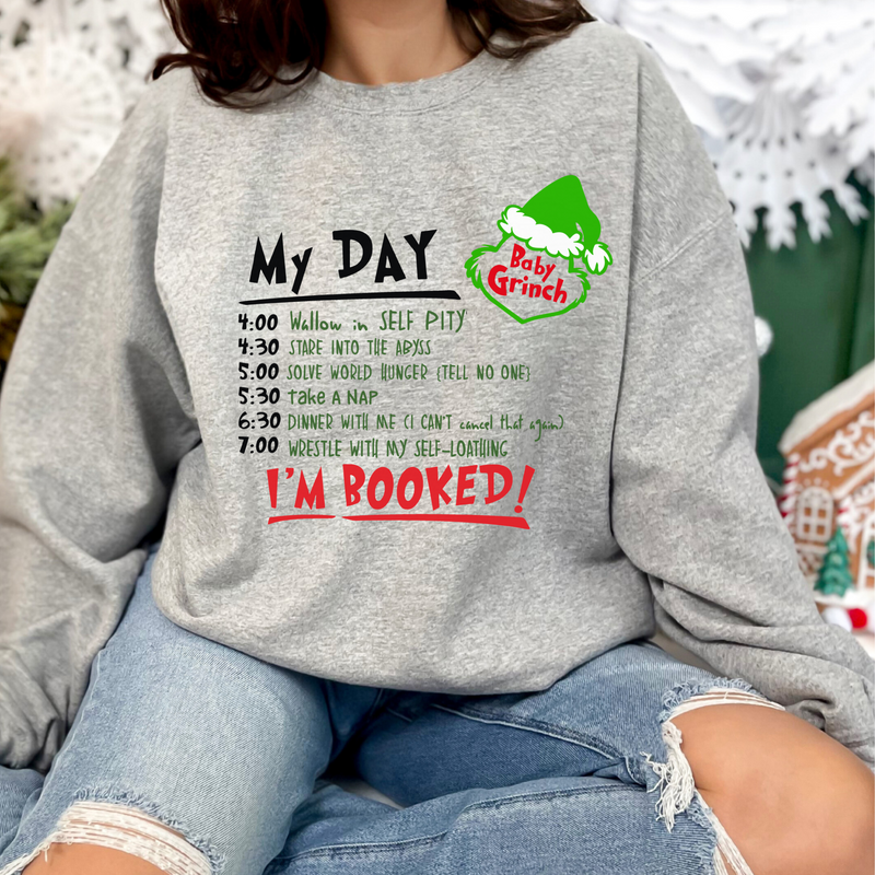 Baby Grinch Sweatshirt BDSM DDlg Kinky Christmas Sweater