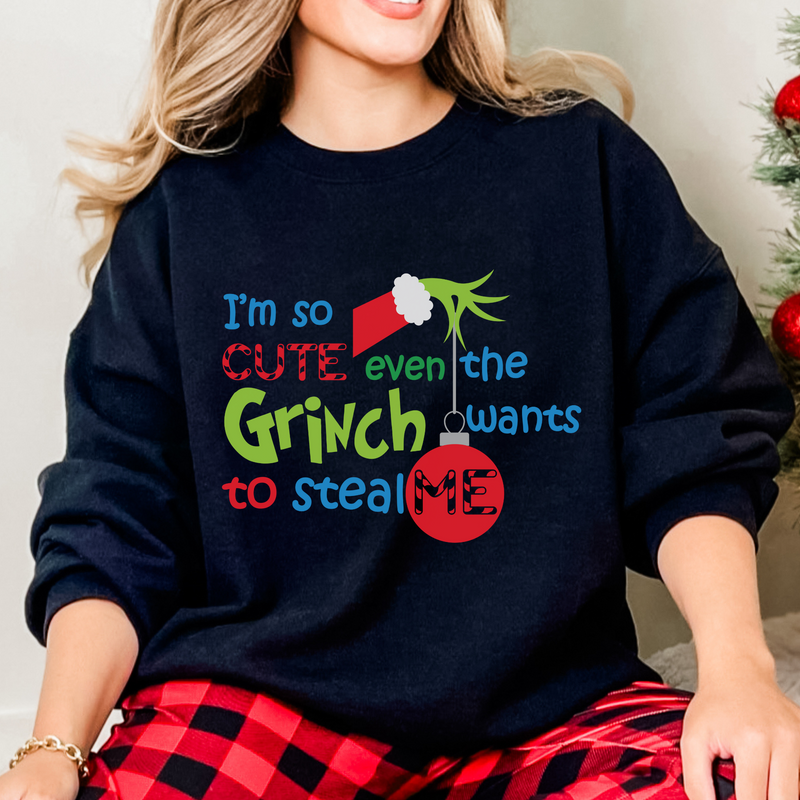 Grinch Sweatshirt Cute Christmas Grinch Sweater
