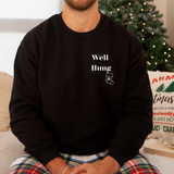 Well Hung Men's Sexy Christmas Sweatshirt
