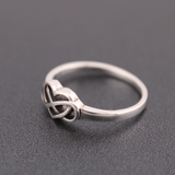 Sterling Silver Celtic Heart and Infinity Ring