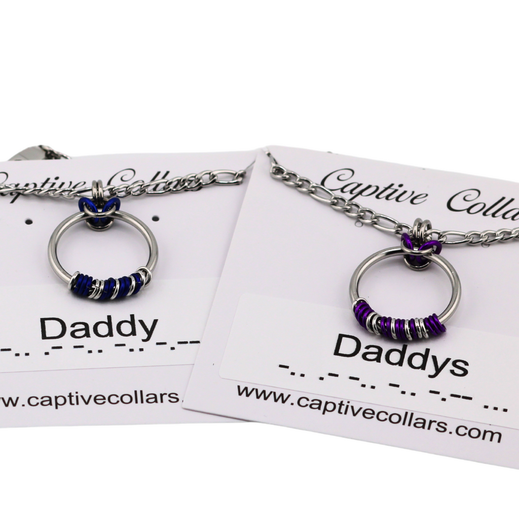 BDSM Morse Code Submissive Collar Handcrafted by Captive Collars