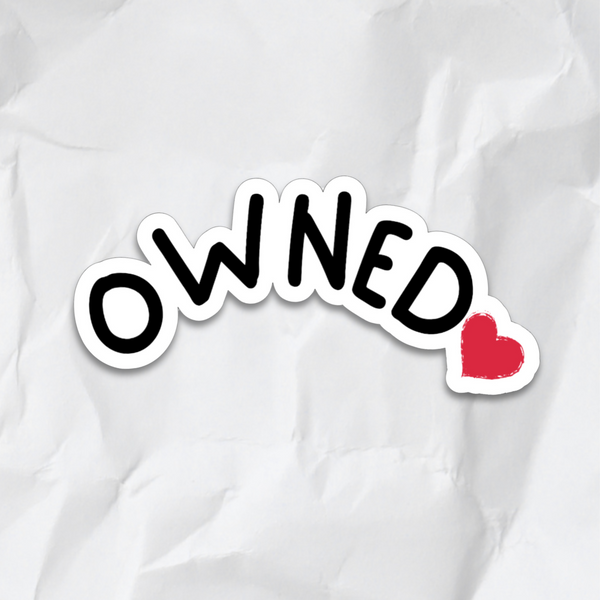Owned Heart Sticker