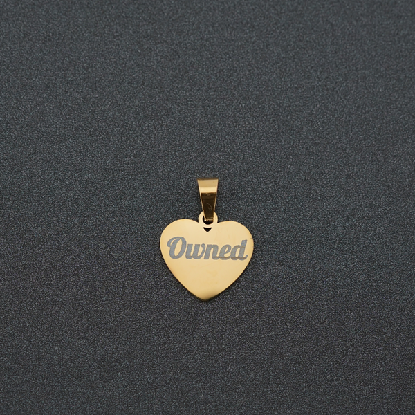 Gold Heart Custom Engraving