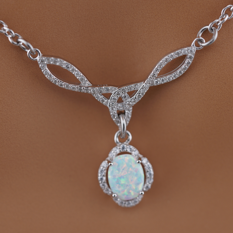 Diamond Celtic Knot Opal