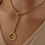 Gold Lariat O Ring