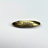 Engraved 'For Always' Gold Colored Captive Lock™
