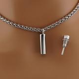 Captive Collars®️ Hidden Key Necklace Fits Captive Lock