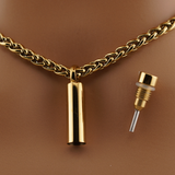 Captive Collars®️ Hidden Key Necklace Fits Captive Lock