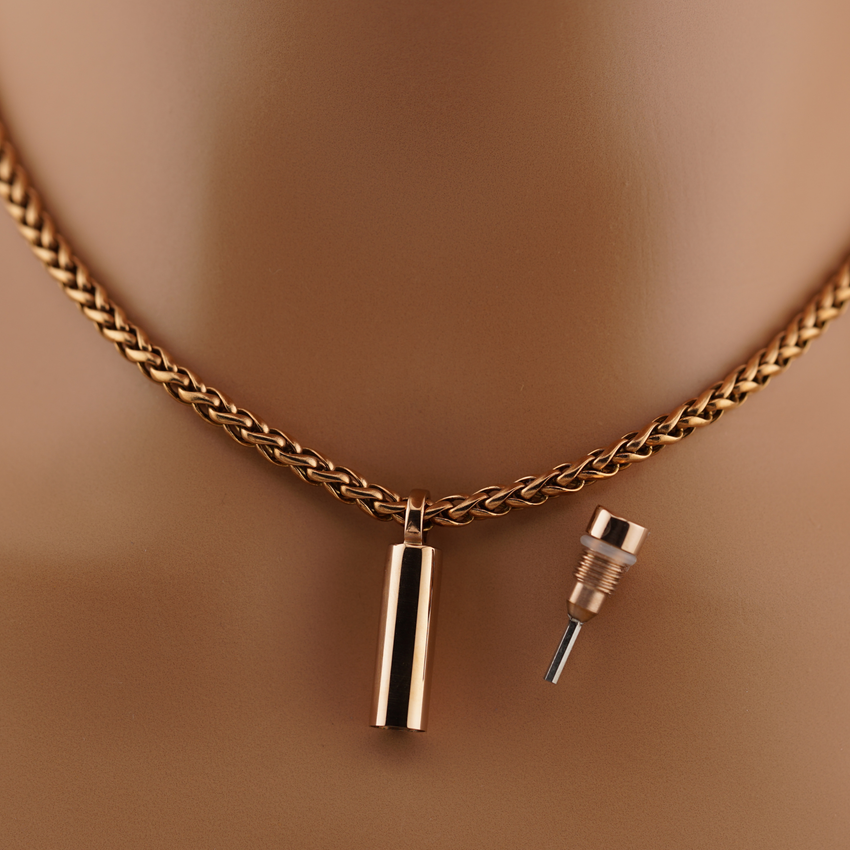 Captive Collars®️ Hidden Key Necklace Fits Captive Lock