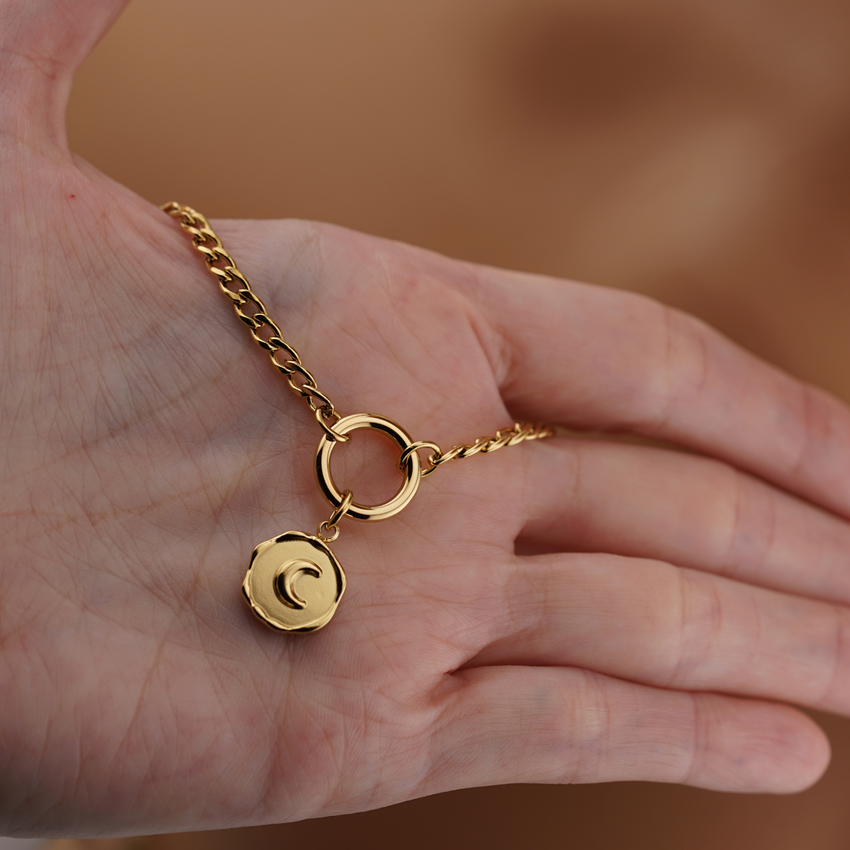 Gothic Witchy – Moon & O-Ring Gold